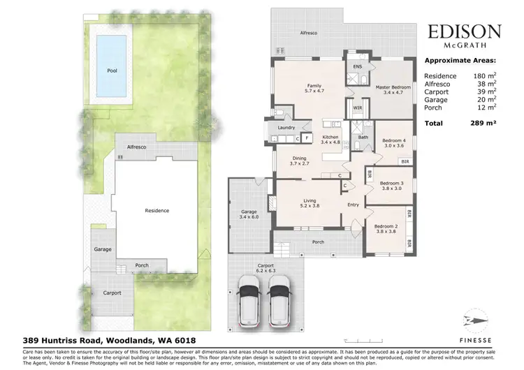 Floorplan of Homely house listing, 389 Huntriss Road, Woodlands WA 6018