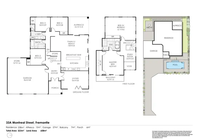 Floorplan of Homely house listing, 33A Montreal Street, Fremantle WA 6160