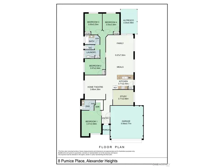 Floorplan of Homely house listing, 8 Pumice Place, Alexander Heights WA 6064