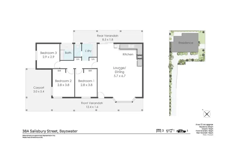 Floorplan of Homely house listing, 38A Salisbury Street, Bayswater WA 6053