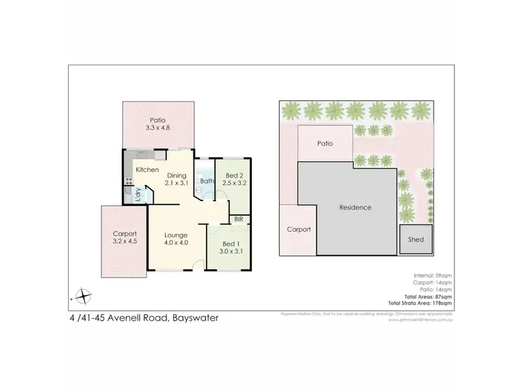 Floorplan of Homely villa listing, 4/41-45 Avenell Road, Bayswater WA 6053
