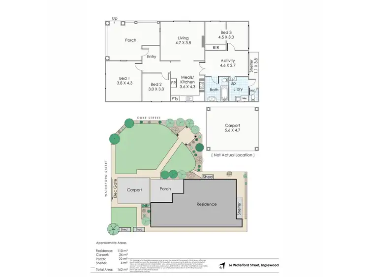 Floorplan of Homely house listing, 16 Waterford Street, Inglewood WA 6052