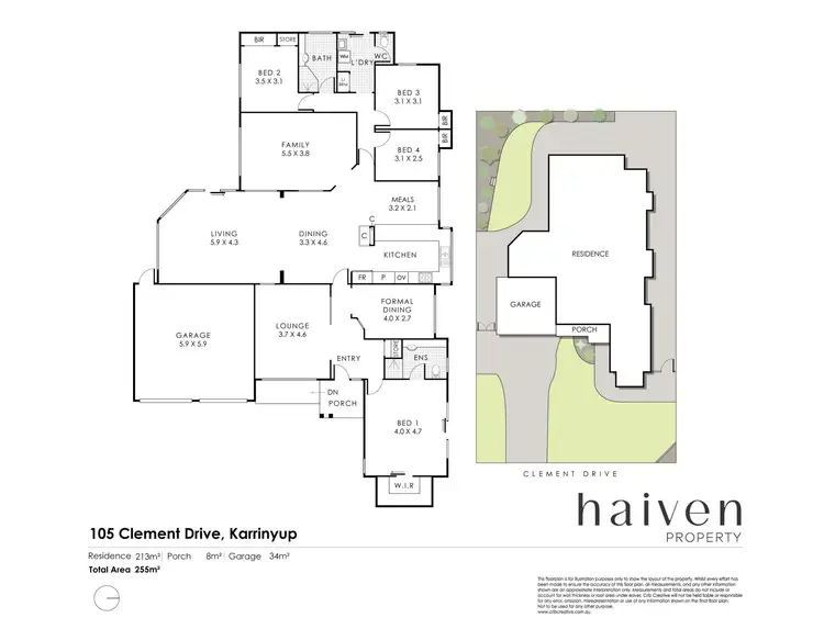 Floorplan of Homely house listing, 105 Clement Drive, Karrinyup WA 6018