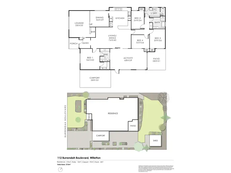 Floorplan of Homely house listing, 112 Burrendah Boulevard, Willetton WA 6155