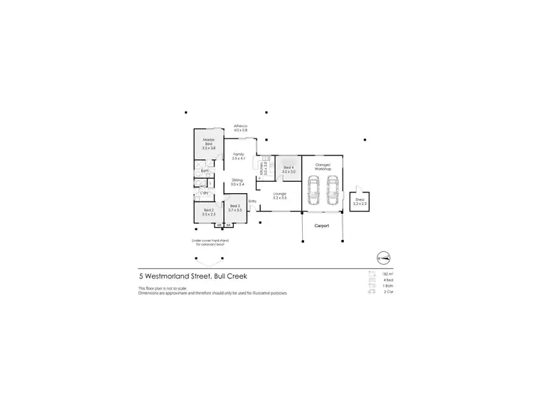 Floorplan of Homely house listing, 5 Westmorland Drive, Leeming WA 6149