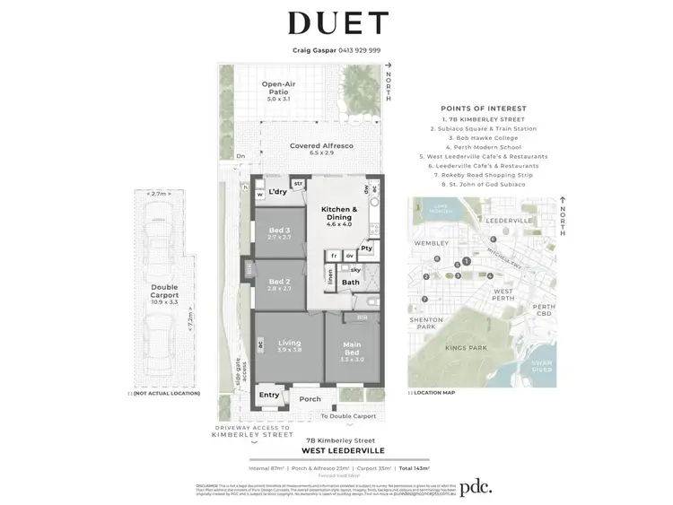 Floorplan of Homely villa listing, 7B Kimberley Street, West Leederville WA 6007