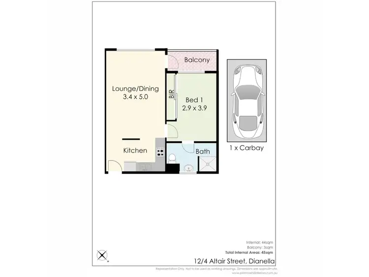 Floorplan of Homely apartment listing, 12/4 Altair Street, Dianella WA 6059