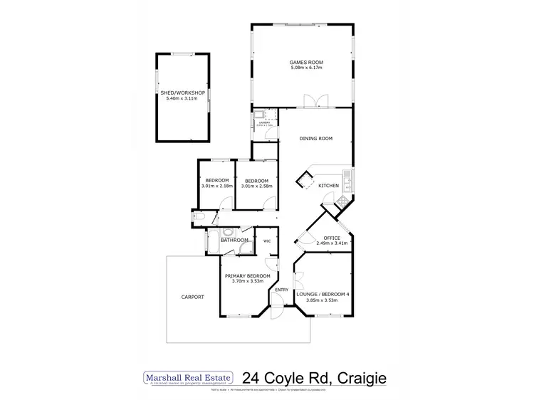 Floorplan of Homely house listing, 24 Coyle Road, Craigie WA 6025