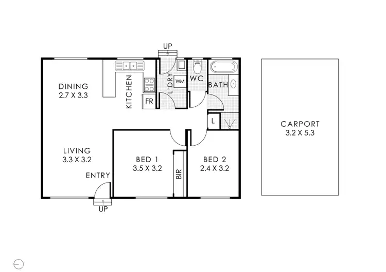 Floorplan of Homely villa listing, 6/34 Raymond Street, Yokine WA 6060