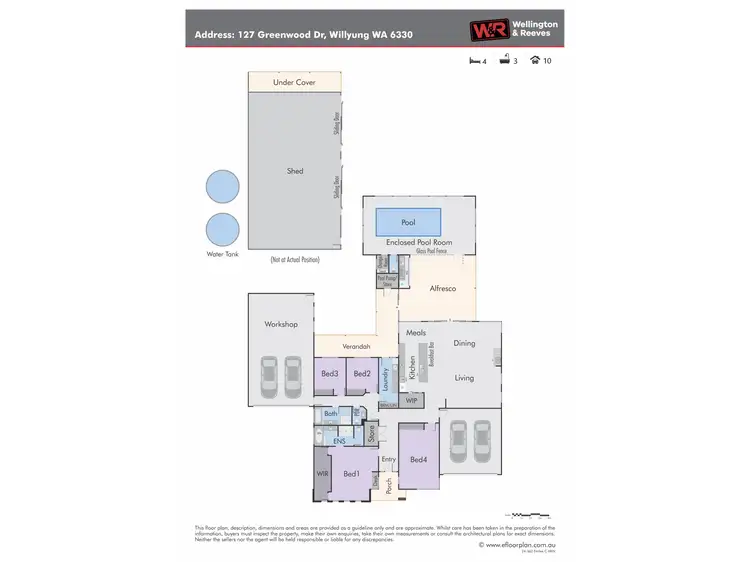 Floorplan of Homely house listing, 127 Greenwood Drive, Willyung WA 6330