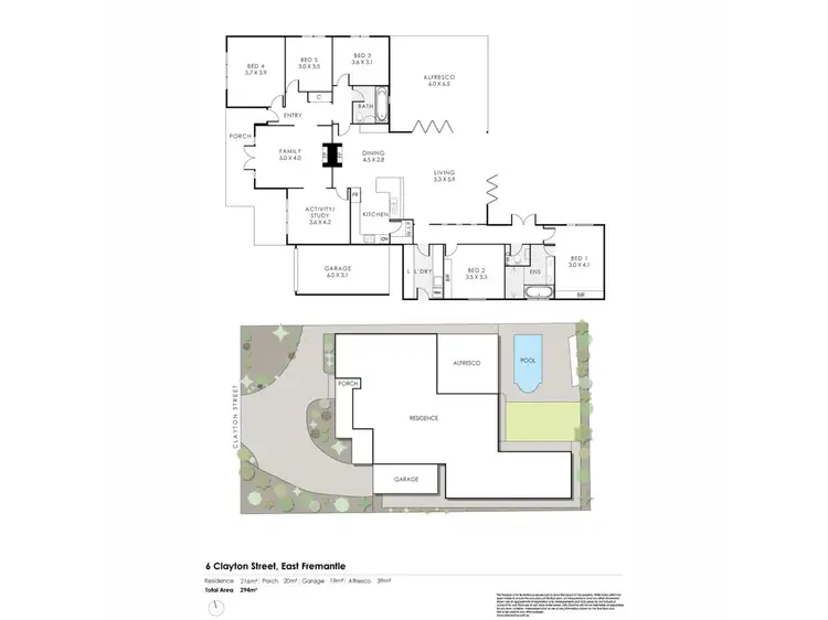Floorplan of Homely house listing, 6 Clayton Street, East Fremantle WA 6158