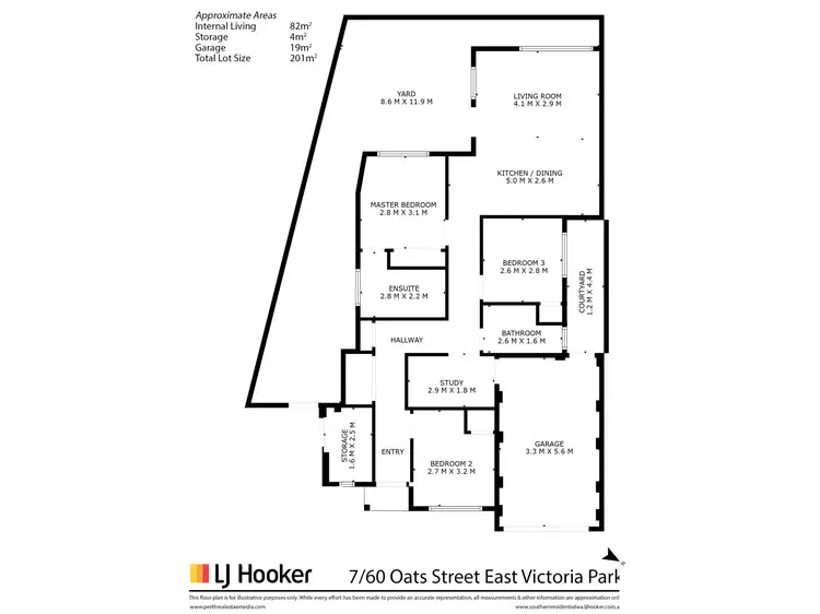 Floorplan of Homely unit listing, 7/60 Oats Street, East Victoria Park WA 6101