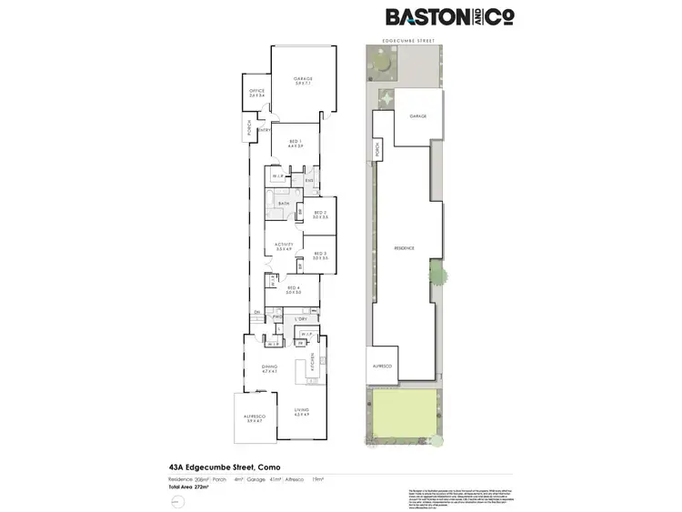 Floorplan of Homely house listing, 43A Edgecumbe Street, Como WA 6152