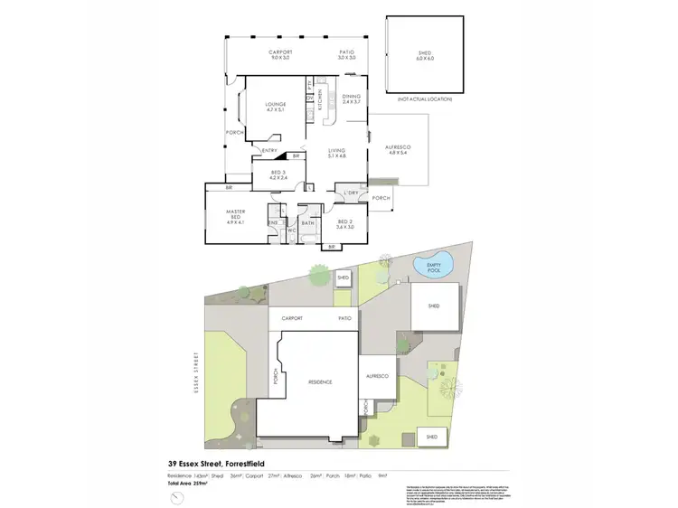 Floorplan of Homely house listing, 39 Essex Street, Forrestfield WA 6058