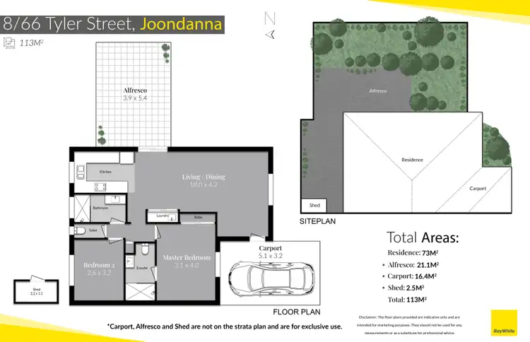 Floorplan of Homely villa listing, 8/66 Tyler Street, Joondanna WA 6060