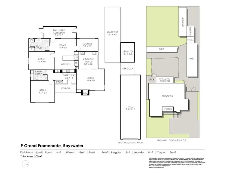 Floorplan of Homely house listing, 9 Grand Promenade, Bayswater WA 6053