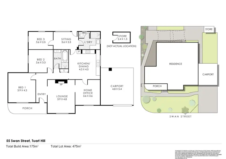 Floorplan of Homely house listing, 55 Swan Street, Tuart Hill WA 6060