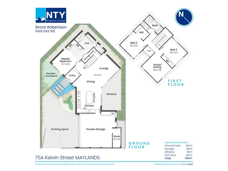 Floorplan of Homely house listing, 75A Kelvin Street, Maylands WA 6051