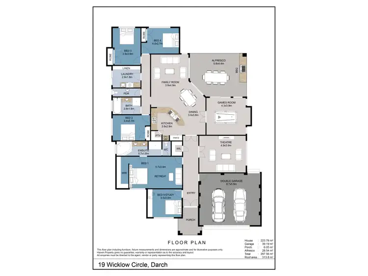 Floorplan of Homely house listing, 19 Wicklow Circle, Darch WA 6065