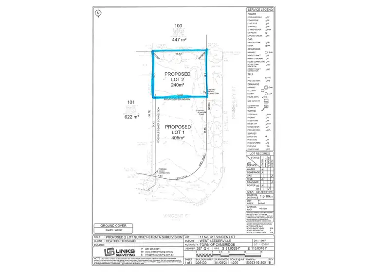 Floorplan of Homely land listing, Lot 2, 413 Vincent Street West, West Leederville WA 6007