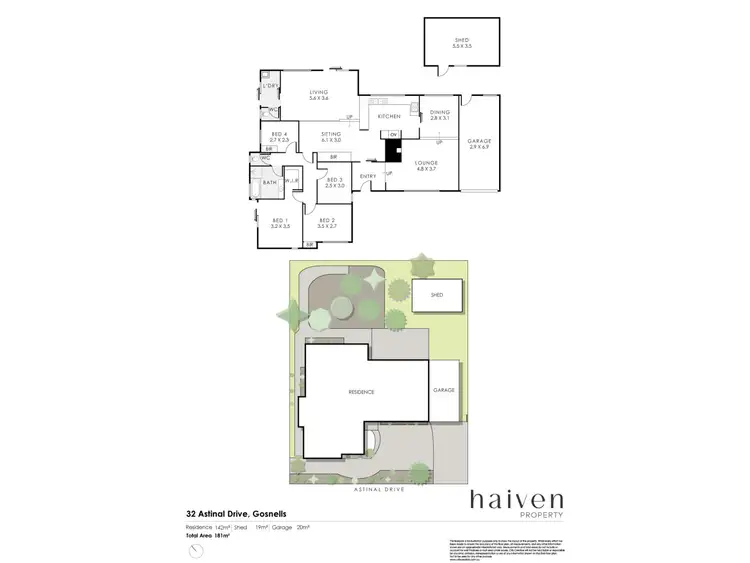 Floorplan of Homely house listing, 32 Astinal Drive, Gosnells WA 6110