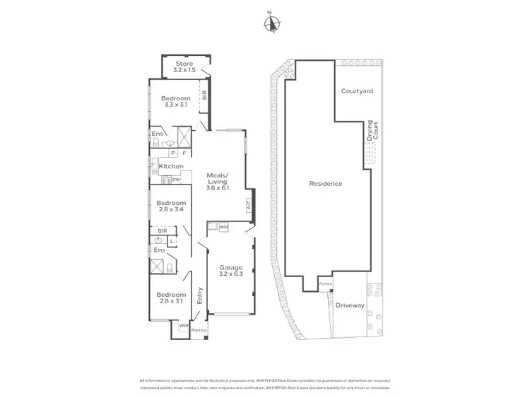 Floorplan of Homely villa listing, 33D Markham Way, Balga WA 6061