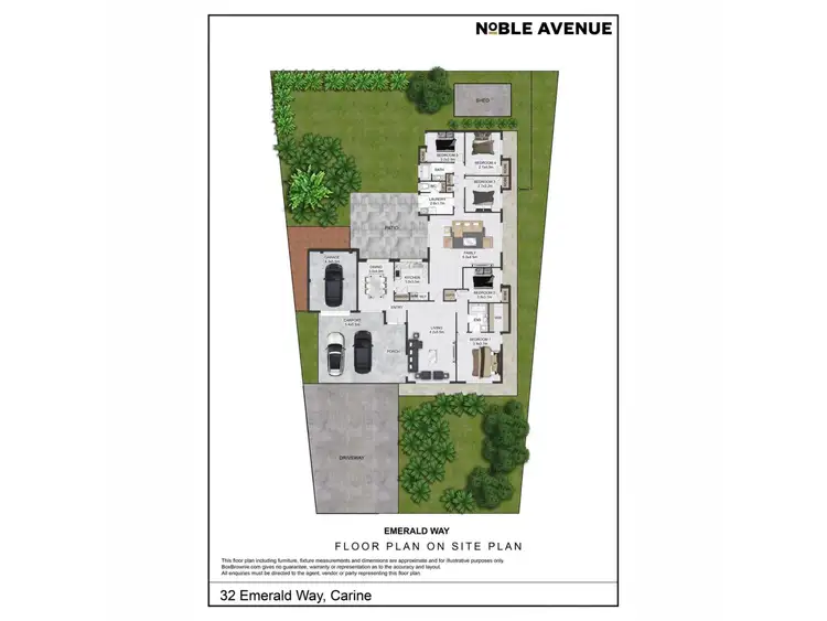 Floorplan of Homely house listing, 32 Emerald Way, Carine WA 6020