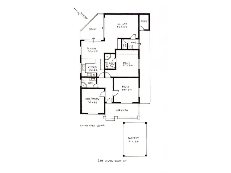 Floorplan of Homely house listing, 238 Crawford Road, Inglewood WA 6052