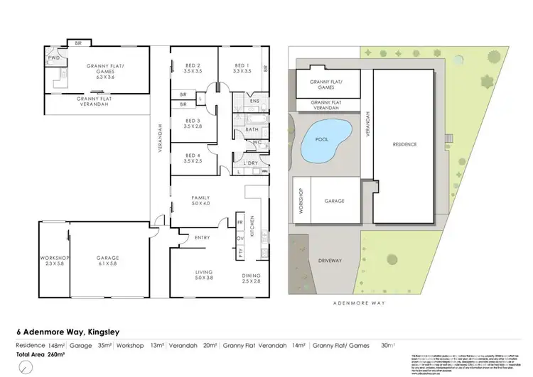Floorplan of Homely house listing, 6 Adenmore Way, Kingsley WA 6026