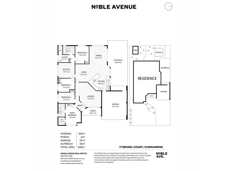 Floorplan of Homely house listing, 17 Brunel Court, Currambine WA 6028