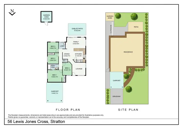 Floorplan of Homely house listing, 56 Lewis Jones Cross, Stratton WA 6056