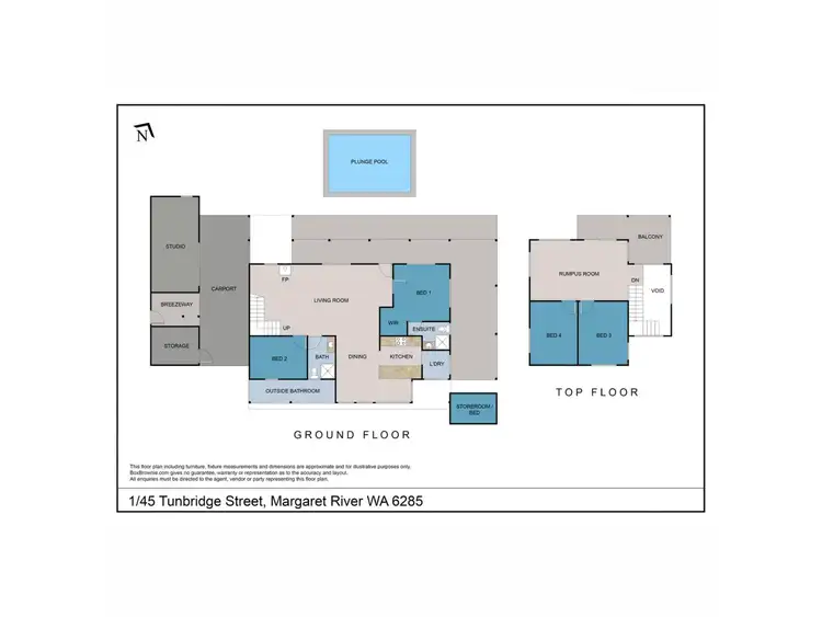 Floorplan of Homely house listing, 1/45 Tunbridge Street, Margaret River WA 6285