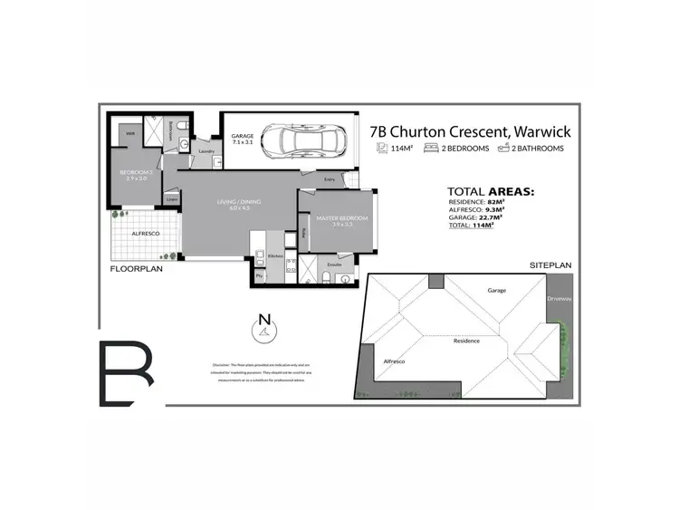 Floorplan of Homely unit listing, 7B Churton Crescent, Warwick WA 6024