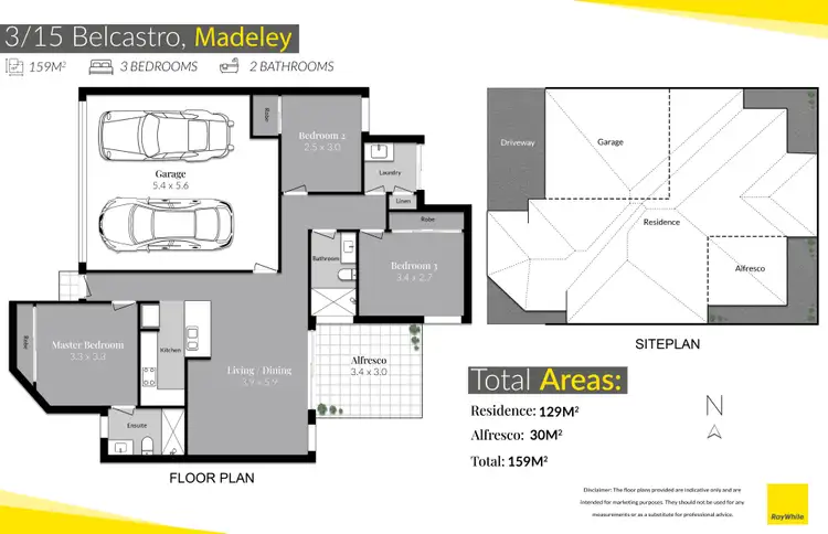 Floorplan of Homely villa listing, 3/15 Belcastro Way, Madeley WA 6065