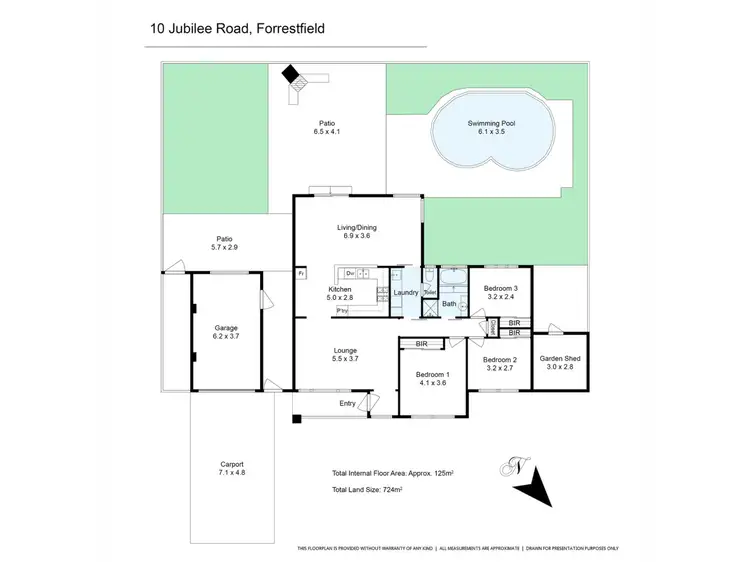 Floorplan of Homely house listing, 10 Jubilee Road, Forrestfield WA 6058