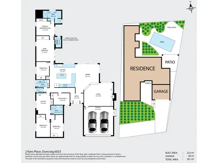 Floorplan of Homely house listing, 2 Karo Place, Duncraig WA 6023