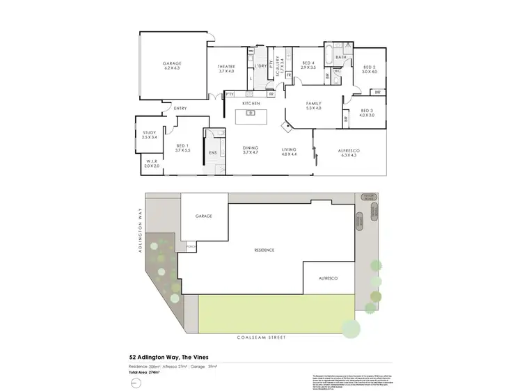 Floorplan of Homely house listing, 52 Adlington Way, The Vines WA 6069