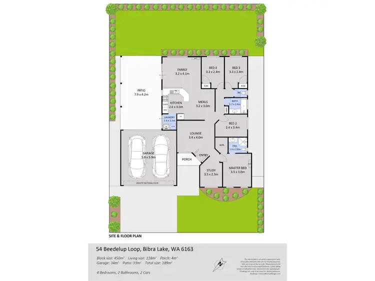 Floorplan of Homely house listing, 54 Beedelup Loop, Bibra Lake WA 6163