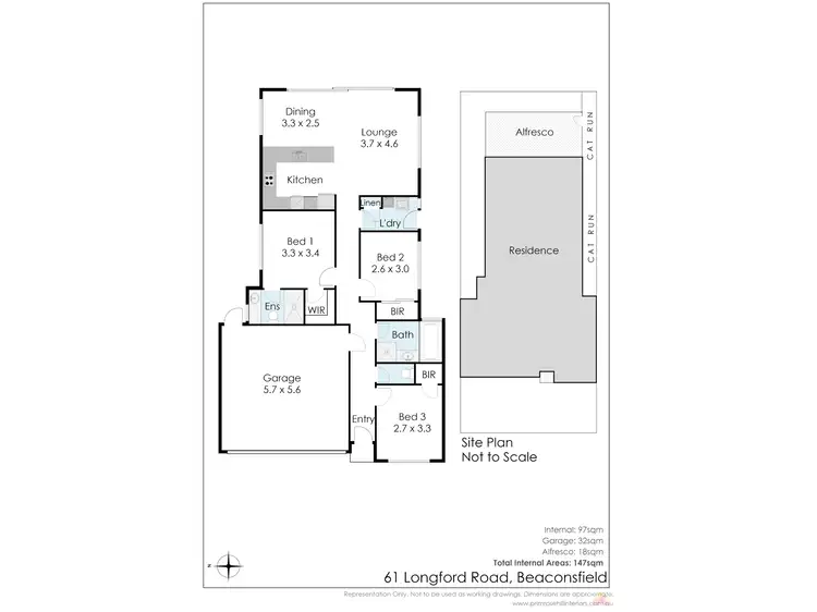 Floorplan of Homely house listing, 61 Longford Road, Beaconsfield WA 6162