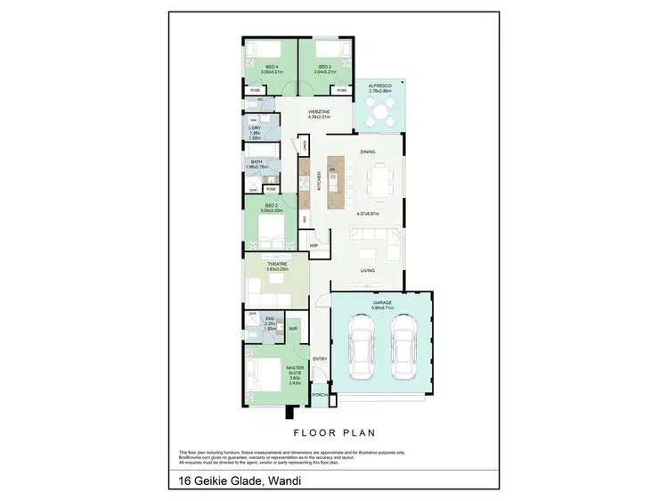 Floorplan of Homely house listing, 16 Geikie Glade, Wandi WA 6167