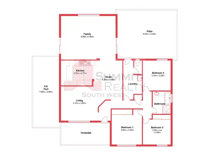 Floorplan of Homely house listing, 11 Partington Crescent, Binningup WA 6233