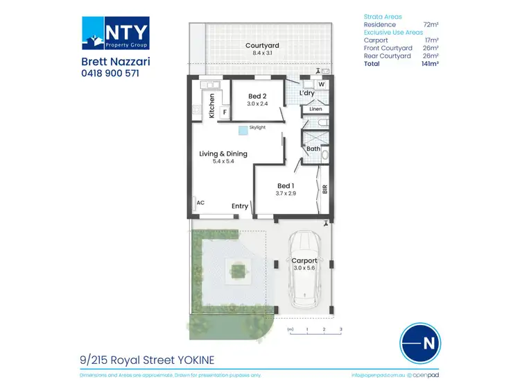 Floorplan of Homely apartment listing, 9/215 Royal Street, Yokine WA 6060