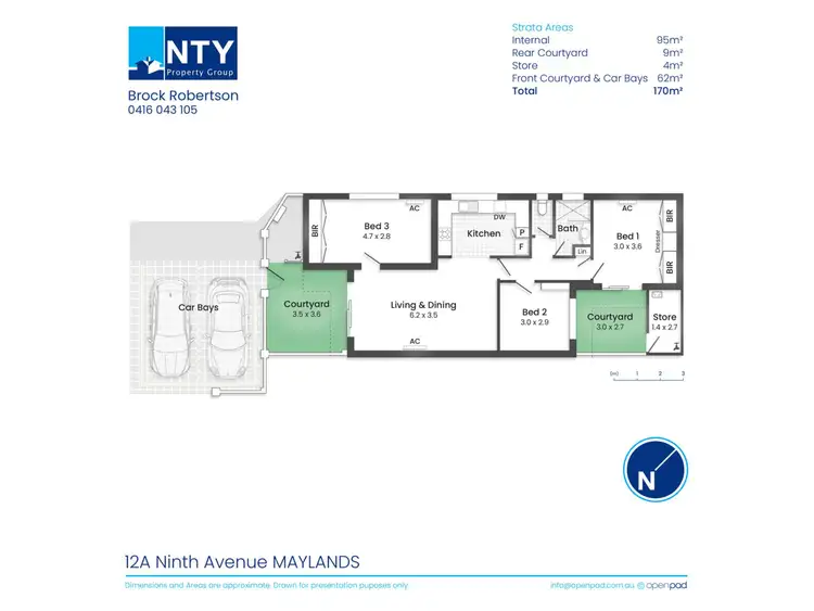 Floorplan of Homely villa listing, 12A Ninth Avenue, Maylands WA 6051