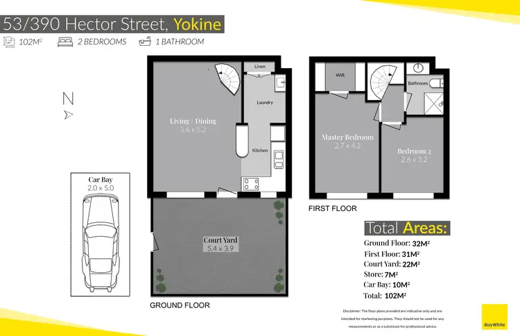 Floorplan of Homely unit listing, 53/390 Hector Street, Yokine WA 6060