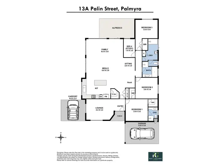 Floorplan of Homely house listing, 13A Palin Street, Palmyra WA 6157