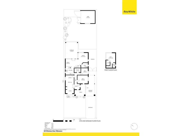 Floorplan of Homely house listing, 22 Elstree Avenue, Menora WA 6050