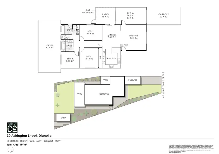 Floorplan of Homely semi-detached listing, 30A Ashington Street, Dianella WA 6059
