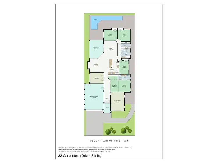Floorplan of Homely house listing, 32 Carpenteria Drive, Stirling WA 6021