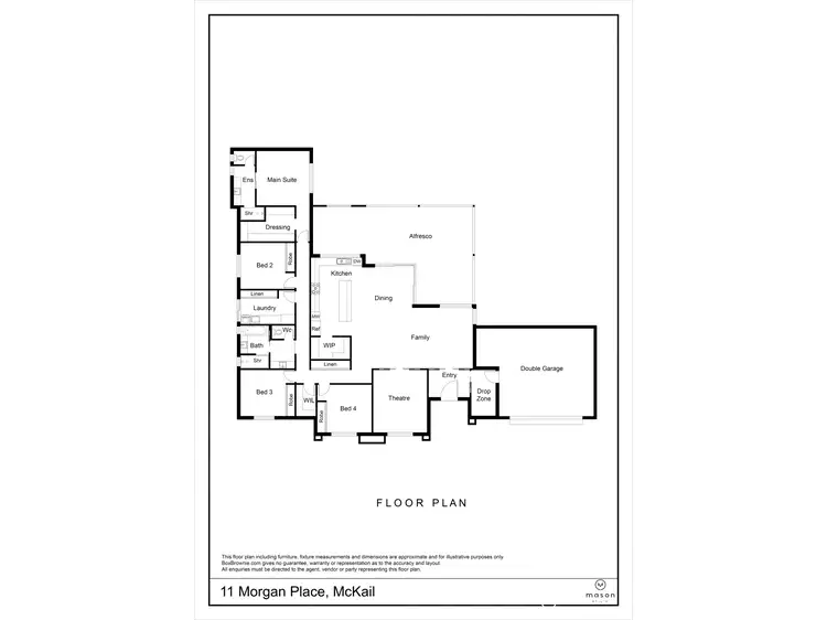 Floorplan of Homely house listing, 11 Morgan Place, Mckail WA 6330