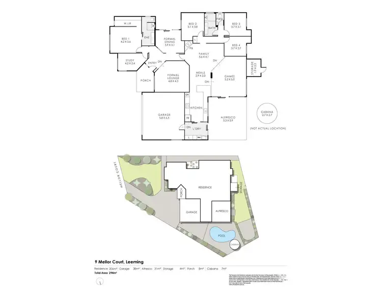 Floorplan of Homely house listing, 9 Mellor Court, Leeming WA 6149